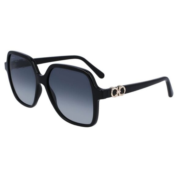 New SALVATORE FERRAGAMO Black Butterfly SF1083S 001 Sunglasses Women - Picture 1 of 4
